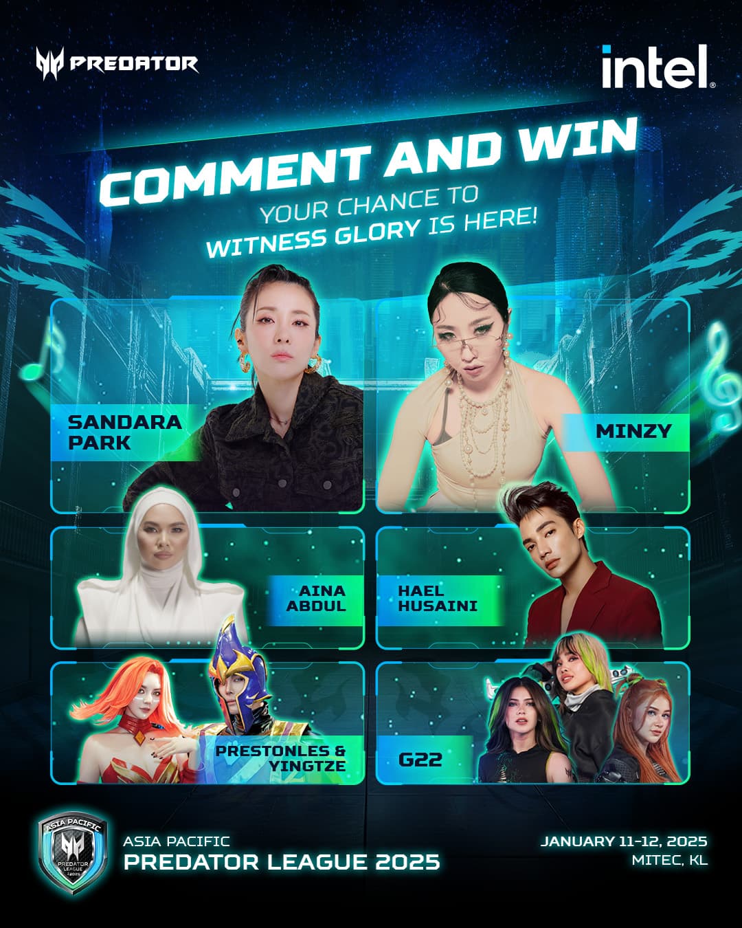 PREDATOR LEAGUE W/ SANDARA PARK & MINZY